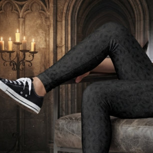Leggings Gótico Onyx Malhumorado Barroco Cuervo