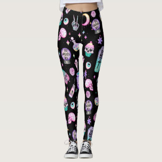 Leggings gótico pastel oscuro