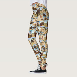 Leggings **"Gracia dorada: un Collage de fotos palomino"**