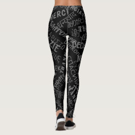 Leggings Gracias Leggencias de texto o elegir colores