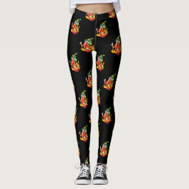 Leggings Gracioso Bombero Chili En Fuego Da Muñecas