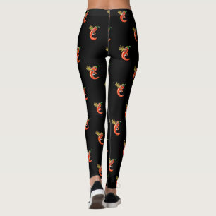 Leggings Gracioso Chili picante En Fuego