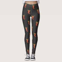 Leggings Gracioso Chili picante En Fuego