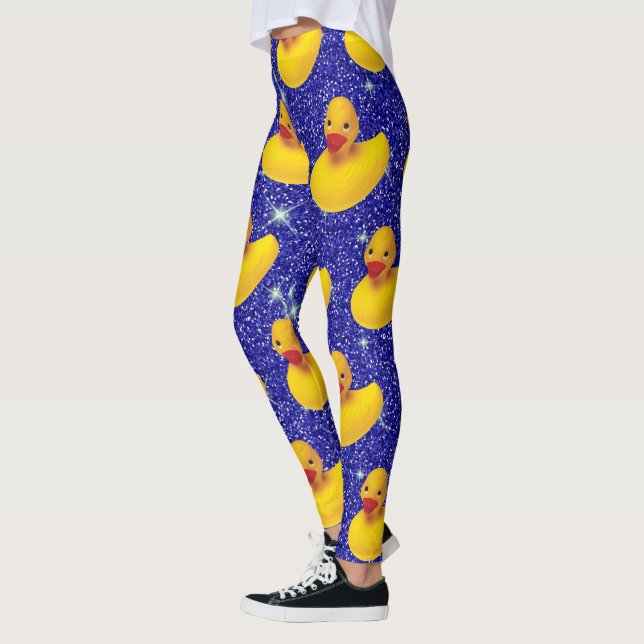 Leggings Gracioso Ducks Yellow Duckie Farm Animal Lover (Izquierda)