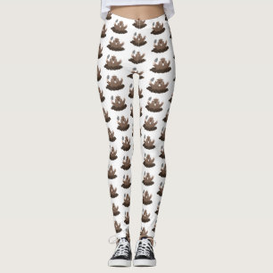 Leggings Gracioso gopher digging personalizado ilustracion