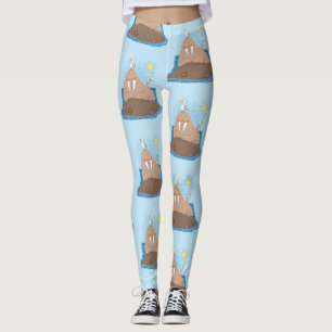 Leggings Gracioso ilustracion personalizado de moras felice
