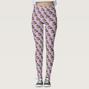 Leggings Gracioso Patrón de caza de huevos en Pascua