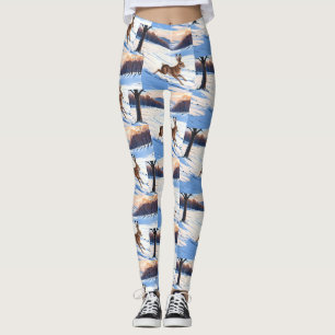 Leggings Graciosos límites de liebre: lleno de alegría de i