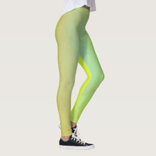 Leggings Gradación Geométrica Amarilla Moderna