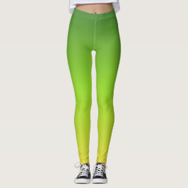 Leggings Gradiente amarillo verde simple y moderno