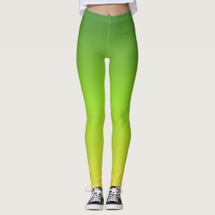 Leggings Gradiente amarillo verde simple y moderno