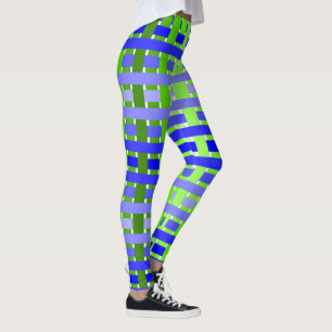 Leggings Gradiente azul trenzado