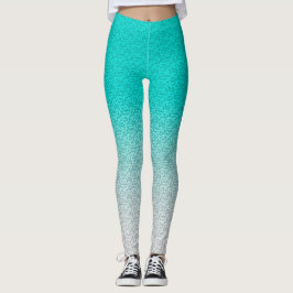 Leggings Gradiente azul Verde azulado moderno