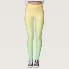 Leggings Gradiente de Acuarela de Pastel Suave