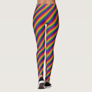 Leggings Gradiente de arcoíris a rayas