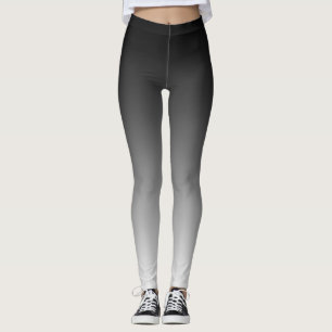 Leggings Gradiente de color negro  