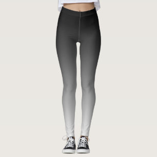 Leggings Gradiente de color negro oscuro