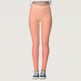 Leggings Gradiente de Coral Rosado