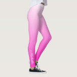 Leggings Gradiente de dos tonos de color rosa oscuro<br><div class="desc">Gradiente de dos tonos de color rosa oscuro</div>