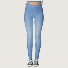 Leggings Gradiente de marina azul moderno simple