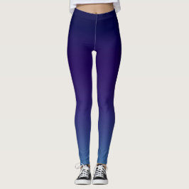 Leggings Gradiente de marina azul moderno simple