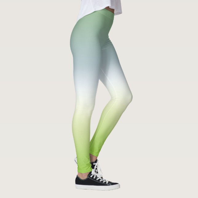 Leggings Gradiente fresco de verano Guay Azul Ombre Verde (Derecha)