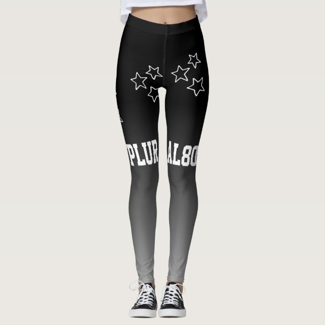 Leggings Gradiente moderno entrenamiento gris negro (Anverso)