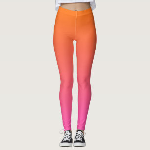 Leggings Gradiente naranja y rosa