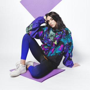 Leggings Gradiente negro y azul medio