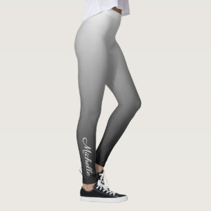 Leggings Gradiente personalizado sombras negras oscuras de