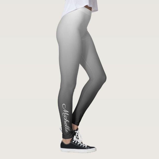Leggings Gradiente personalizado sombras negras oscuras de  (Derecha)