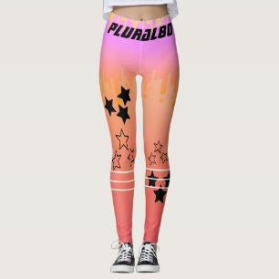 Leggings Gradiente rosa monogramado de diseño