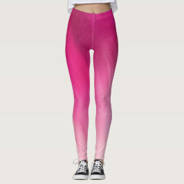 Leggings Gradiente rosa oscuro a rosa claro