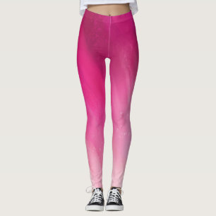 Leggings Gradiente rosa oscuro a rosa claro