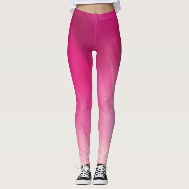 Leggings Gradiente rosa oscuro a rosa claro (Anverso)