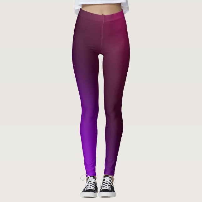 Leggings Gradiente, rosa-púrpura (Anverso)