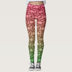 Leggings Gradiente rosa verde