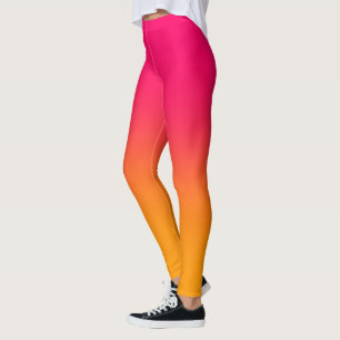 Leggings Gradiente rosa y amarillo