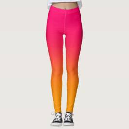Leggings Gradiente rosa y amarillo