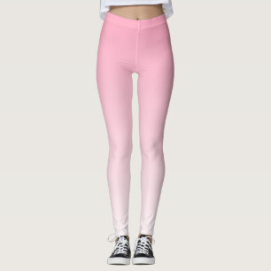 Leggings Gradiente rosa y blanco suave