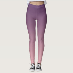 Leggings Gradiente rosa y lila, Ombre.
