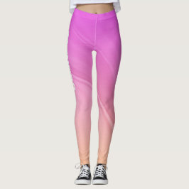 Leggings Gradiente rosa y Naranja bonito