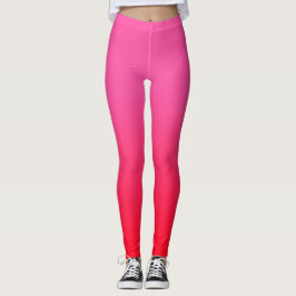 Leggings Gradiente rosa y rojo