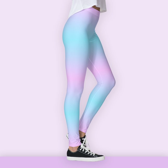 Leggings Gradiente rosa y turquesa de embriones (Subido por el creador)