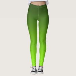 Leggings Gradiente Verde Lima Yoga Deportivo Ombre Fresco