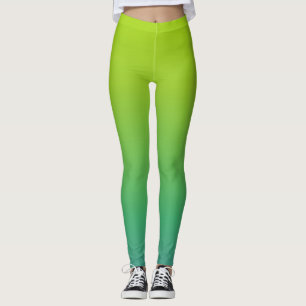 Leggings Gradiente verde y azul