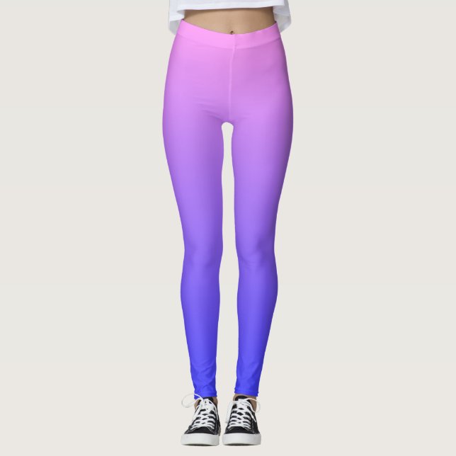 Leggings Gradiente violeta y azul (Anverso)