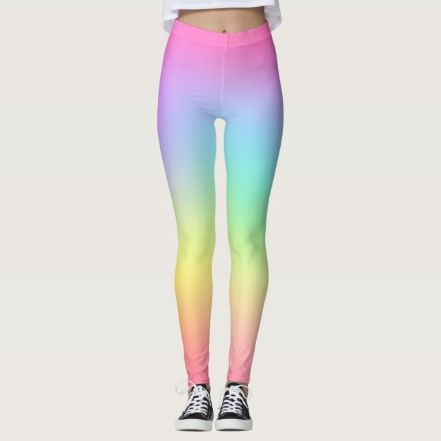Leggings Gradiente y leggencias coloridas (Anverso)