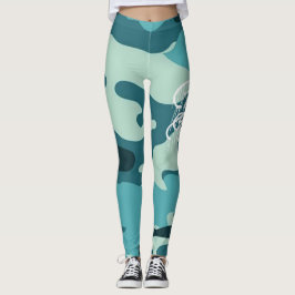 LEGGINGS GRAFFIT DRIPPING PAINT