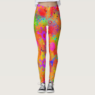 Leggings Graffiti de fragmentos de color